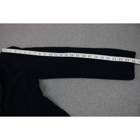 Talbots Blazer Womens Size 8 Navy Blue Stretch One Button Notch Label - Picture 7 of 9